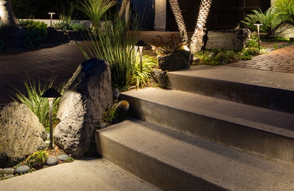 landscape lighting in Dripping Springs TX
